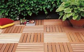 houten tegels terras