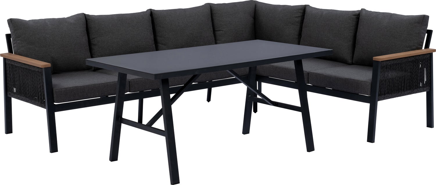 Stijlvol Genieten: Loungeset met Hoge Tafel voor Optimaal Comfort in de Tuin